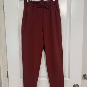 lululemon athletica Maroon on the fly pants